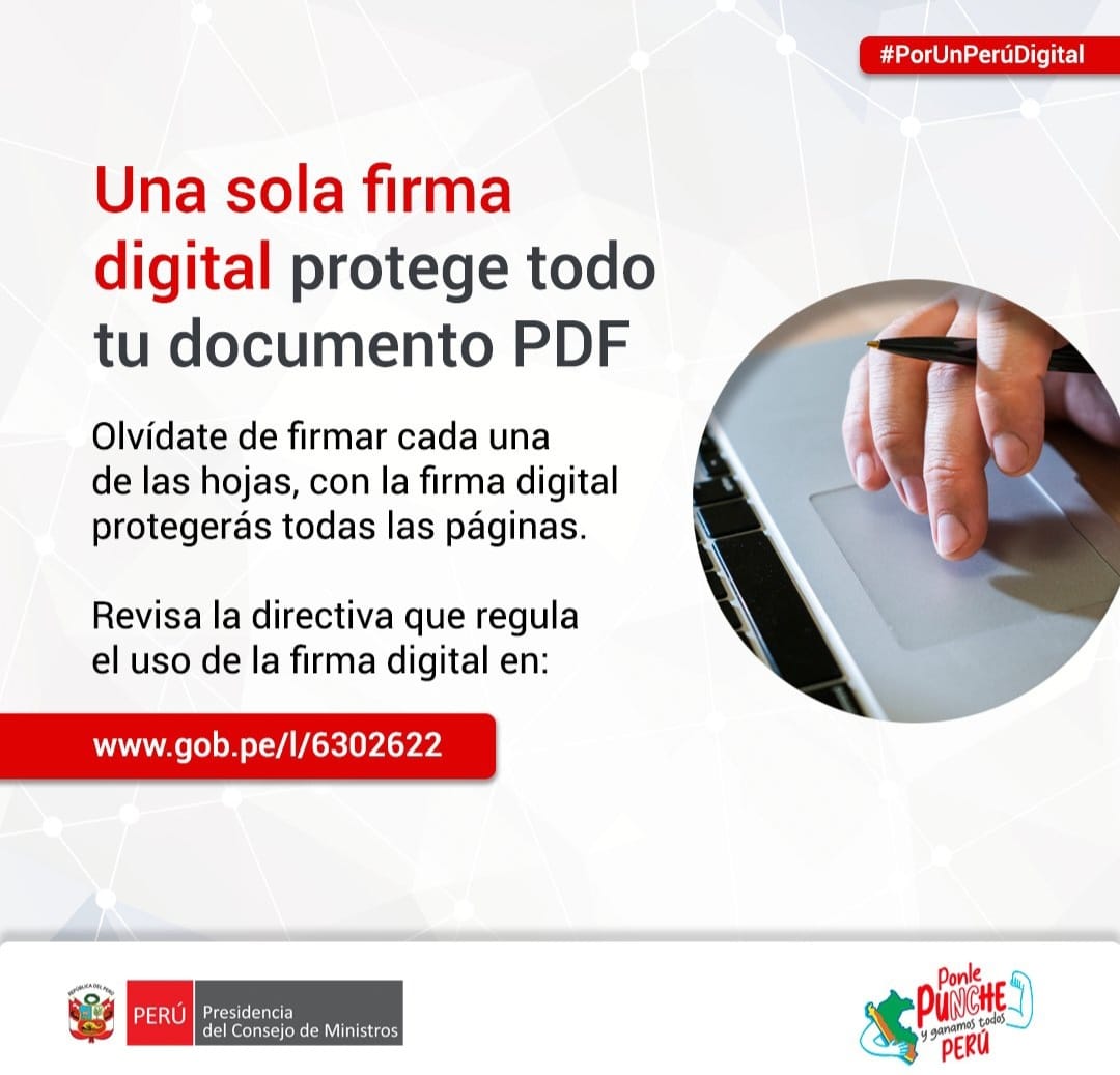 Una sola firma digital protege todo tu documento PDF